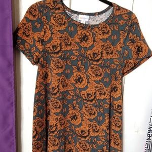 LuLaRoe fall floral Carly NWOT